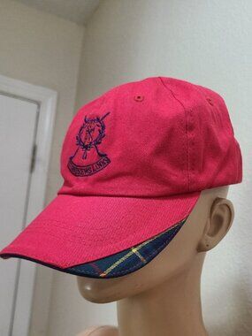 NEW NWT! ST. ANDREWS LINKS TARTAN COLLECTION CAP GOLF RED PLAID LIMITED EDITION